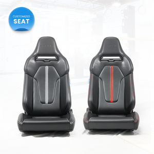Chaise de jeu inclinable en cuir PU ergonomique à dossier haut, pivotante, avec accoudoirs réglables, pour ordinateur et bureau, style racing - Product Image 1