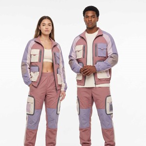 New Summer Nylon Pocket Windbreaker Set Zip up Windbreaker <b>Jacket</b> Tracksuit Polyester Streetwear TrackSuit Set For Men & <b>Women</b> - Product Image 2