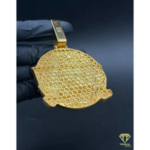 Pendentif de luxe Hip Hop avec nom, diamant de laboratoire, collier bling-bling, bijou pour homme et femme - Product Image 4