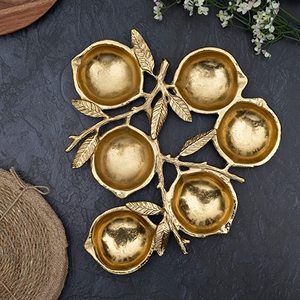Accesorios Decorativos Elegantes para el Hogar con Diseño de Hojas Doradas, Decoración de Mesa Moderna Inspirada en la Naturaleza, Colección Premium para Servir - Product Image 4