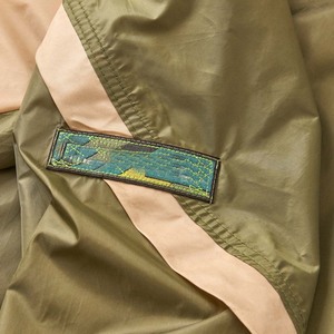 Men's Color Blocking Hooded Racer Jacket Quarter Zip Windproof Street Style Front Pocket Polyester Autumn Wear - Product Image 5