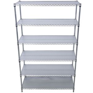 Scaffalatura Metallica a 6 Ripiani con Capacità di 2722 kg, Certificata NSF, Resistente, Regolabile, con Ruote e Rivestimenti per Ripiani - Product Image 5