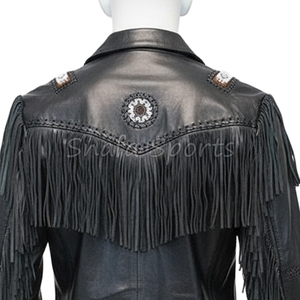 Cheap Custom <b>Suede</b> Leather <b>Jacket</b> For Woman Casual Genuine Cowgirl Leather wear Western <b>Jacket</b> For Sale - Product Image 3
