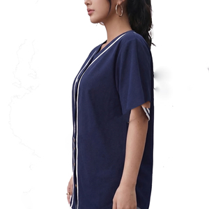 Ladies Button <b>Down</b> Baseball Jerseys Women’s Oversized Baseball Jersey Women's Top Baseball Jersey V-Neck Baseball Shirts - Product Image 2