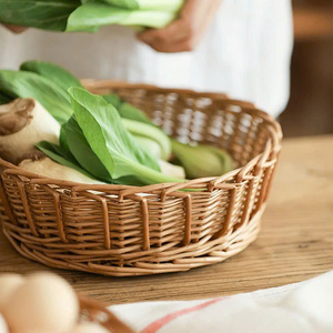 Storage <b>Basket</b> Natural Rattan Woven Handcrafted Organizer for Home Decor Laundry Storage Retail <b>Display</b> and Packaging - Product Image 6