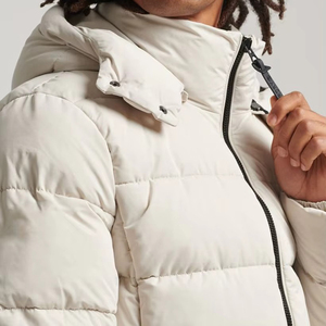 Top Selling High Manufacturer Made OEM Service Men Hooded <b>Thin</b> Winter <b>Puffer</b> <b>Jacket</b> with Front Logo Factory Direct Sales - Product Image 5