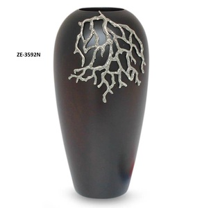 Compact Handmade Iron Coastal Flower <b>Vase</b>-Eco-Friendly Tabletop Decor for <b>Small</b> Apartments Minimalist Design Christmas Gift - Product Image 1