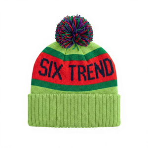 Unisex Wool Blend <b>Beanie</b> Hat with 3D Embroidery Y2K Style Casual Winter Knit Cap for Adults 36 Colors Available - Product Image 1