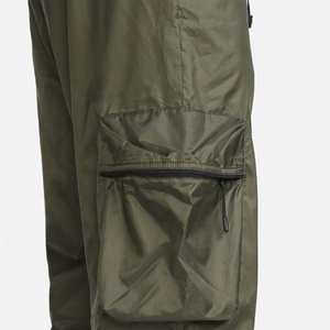 Exoro Apparels <b>Men's</b> Olive <b>Green</b> Canvas <b>Cargo</b> <b>Pants</b> Drawstring Elastic Waist Loose Fit Windproof Casual Workwear Lightweight - Product Image 4