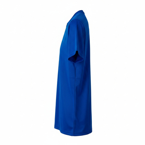 Camiseta de Manga Corta Azul Rey para Hombre, 100% Poliéster, Secado Rápido, Corte Regular, Color Sólido Informal, Cuello Redondo, Tejido de Punto Transpirable - Product Image 2