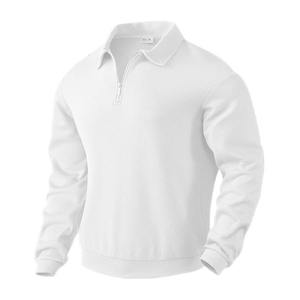 High Stand Collar <b>Sweater</b> New Autumn and Winter. Men's SweaterSolid-Color Heavyweight 320g Cotton Blend Oversized <b>Crewneck</b> - Product Image 1