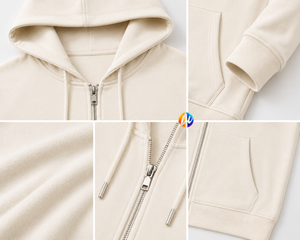 เสื้อฮู้ดซิปผู้ชายสไตล์โมเดิร์น ออกแบบมาเพื่อการสวมใส่แบบเลเยอร์อย่างมีสไตล์ ให้สัมผัสนุ่ม อุ่นสบาย และสวมใส่ได้อย่างมั่นใจในทุกฤดูกาล - Product Image 5