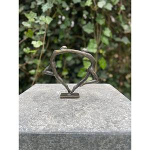 Escultura abstracta de bronce, forma irregular, arte coleccionable, fundición de metal, decoración artesanal para el hogar, sala de estar, exhibición en mesa. - Product Image 4
