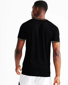 Mens Black Eagle Rhinestone T-Shirt Luxury <b>Crystal</b> Embellished 100% Cotton Casual Short Sleeve Designer <b>Top</b> Quick Dry - Product Image 6