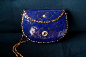 Bolso de Mano Tipo Clutch de Metal con Mosaico Hecho a Mano, Diseño Personalizado, Bolso de Noche de Lujo para Fiestas, Uso Diario, con Solapa y Patrón de Piedras, Bolso de Boda - Product Image 3