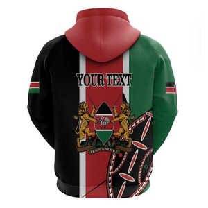 Sudadera con Capucha de Alto Rendimiento para Invierno, Personalizada al por Mayor, con Estampado Completo, Diseño del Día de la Independencia de Kenia, Cuello Redondo - Product Image 3