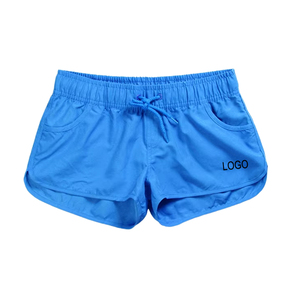 Hot Women's Casual Mini Beach Swimwear Shorts Breathable Quick Dry High Quality Customizable Summer Polyester Spandex <b>Drawstring</b> - Product Image 1