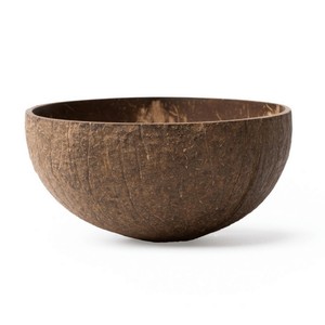 Bol en noix de coco artisanal du Vietnam, design de luxe, durable, biodégradable, ensemble bol-cuillère, idéal pour salades et fêtes, économique - Product Image 4