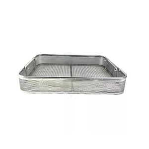 Plateau de stérilisation en maille, panier pour instruments chirurgicaux, autoclavable, conteneur de stérilisation médicale pour hôpitaux, cliniques dentaires et vétérinaires - Product Image 1