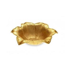 Designer Textured Gold Finishing Metal <b>Chocolate</b> Tray for Homes, Leave Decorative Aluminum Serving Platter for <b>Wedding</b> Gifts - Product Image 2