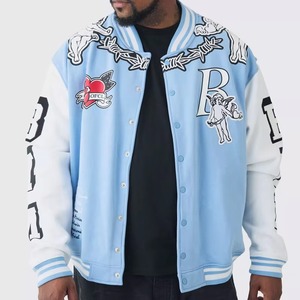 Custom Embroidered <b>Leather</b> <b>Jacket</b> Premium Genuine <b>Leather</b> Biker Coat Fashion Outerwear OEM ODM Factory Sample Service - Product Image 1
