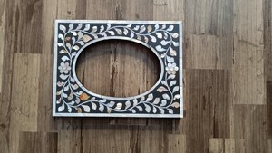 Rustic <b>White</b> Pearl Inlay <b>Frame</b> for Modern & Traditional Homes Eco Friendly Mother of Pearl Inlay Natural Crafts - Product Image 6