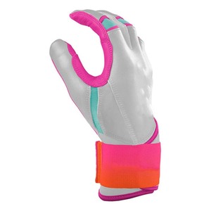 Gants de frappe en cuir PU rose avec paume rembourrée et fermeture auto-agrippante pour l'entraînement, unisexe adulte - Product Image 2