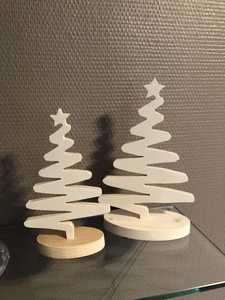 Ensemble de décorations d'arbre romantique en bois, écologiques et naturelles, pour la table, les fêtes et les occasions spéciales - Product Image 6