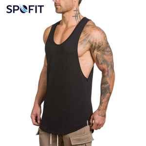 เสื้อกล้ามทรงสตริงเกอร์สำหรับผู้ชาย ระบายอากาศได้ดี แห้งเร็ว ออกแบบพิเศษสำหรับการเพาะกาย ออกกำลังกาย ฟิตเนส ฝึกซ้อม รับผลิตแบบ OEM และติดฉลากส่วนตัว - Product Image 1