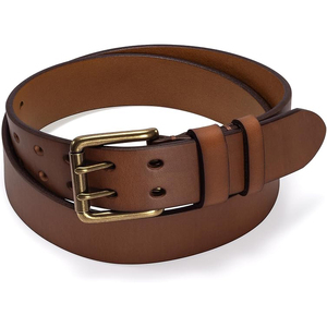 Cinturón de Cuero Genuino Reversible Marrón Cognac de 3.5cm de Ancho con Hebilla de Acero, Ecológico, Impermeable, Ajuste Personalizado, Casual y Formal - Product Image 5