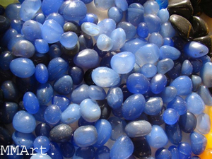 Pierre dégringolée Agate Onyx Galets et galets décoratifs Graviers ronds polis de différentes couleurs Mélange de pierres naturelles - Product Image 4
