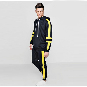 Chándal Unisex con Capucha, Negro con Cuadros Amarillos, Manga Larga, Deportivo, Casual, Ropa Deportiva de Maternidad, Transpirable, 100% Algodón, Ropa de Invierno - Product Image 5