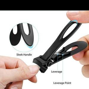 Premium Durable Stainless Steel Nail Cutter Pointed Straight Blade Wide Jaw Opening Fingernail Toenail Clipping Unisex Adult Use - Product Image 2