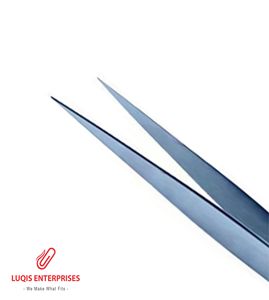 Forceps de précision en titane pour bijoutiers suisses, à pointes extra fines, droits, instrument chirurgical en acier inoxydable, forceps médicaux de précision - Product Image 2