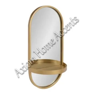 Miroir mural Axiom Home Accents, orné d'un cadre en métal, d'inspiration vintage, pour la décoration de la chambre ou de l'entrée, cadre idéal pour un accent décoratif - Product Image 3