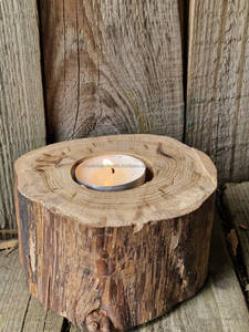 Decorative Wood T-Light Holder with Unique Design for Christmas Home Interiors Parties & Stylish Gifting - Product Image 3