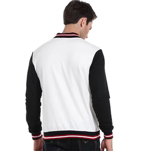 High Quality <b>Mens</b> Woolen Bomber <b>Jacket</b> <b>Long</b> Hooded Discharge Printing Solid Custom Color Winter Warm Casual Streetwear - Product Image 2
