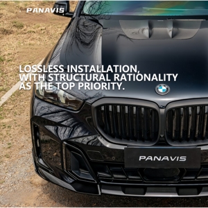 ดิฟฟิวเซอร์กันชนหลังคาร์บอนไฟเบอร์แห้ง PANAVIS สีดำคาร์บอน แบบยึดด้วยสกรู ไม่ต้องเจาะ สำหรับ X5 LCI G05 G18 ปี 2019-2026 - Product Image 5