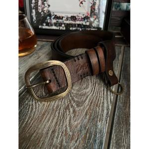 Ceintures en cuir de vachette 100% fabriquées sur mesure avec boucle en acier, impression de logo, style européen, ceinture formelle pour homme - Product Image 4