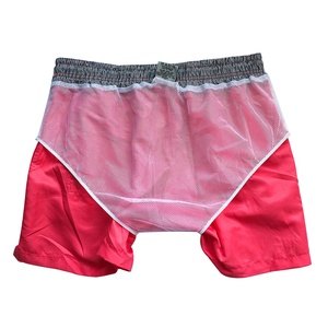 กางเกงขาสั้นออกกำลังกายสำหรับผู้ชายชุดออกกำลังกายกลางแจ้งกางเกงออกกำลังกายผ้าซับในตาข่ายแบบลำลองแห้งเร็ว - Product Image 3