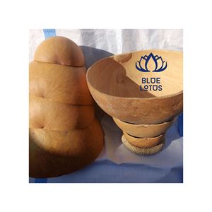 Bol en coquille de calebasse artisanal, très demandé |   Plat en forme de gourde ronde, écologique et naturel - Product Image 1