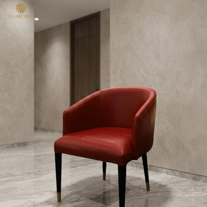 Silla de Comedor Moderna y Ergonómica Aster, de Madera Resistente, con Respaldo y Asiento Tapizado, para Hogar, Oficina, Apartamento, Hotel y Entrada - Product Image 6