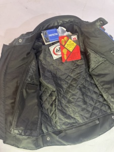 Blouson de moto en cuir personnalisé avec logo sur le devant, unisexe adulte, manches longues, respirant, anti-UV, grandes tailles, toutes saisons, 220g - Product Image 6