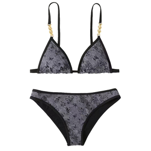 Nouvel Arrivage Maillot de Bain Femme Style Uni Sexy Respirant à Motif Imprimé par Sublimation avec Soutien-Gorge et Design Patchwork Vente en Gros - Product Image 2