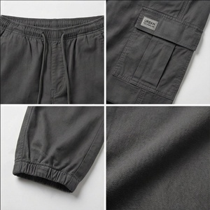 กางเกงคาร์โก้ขายาวสำหรับผู้ชายกางเกงลำลองขากว้างแบบลำลองทรงหลวมแนวสตรีทแวร์ผ้าทอลายทแยงกางเกงวิ่งสำหรับฤดูหนาว - Product Image 4