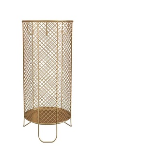 Industrial Quality Round Creative Umbrella Rack Holder Metal Leather Umbrella Stands Decorative Unique Style Umbrella Holder - Product Image 4