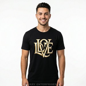 เสื้อยืดผู้หญิงสีดำลายกราฟิกพิมพ์รูปหัวใจเปลวไฟและลูกบอลเวทมนตร์ สไตล์สตรีทแวร์ ผลิตจากผ้าฝ้าย ผู้ผลิตเสื้อผ้าขายส่ง - Product Image 6