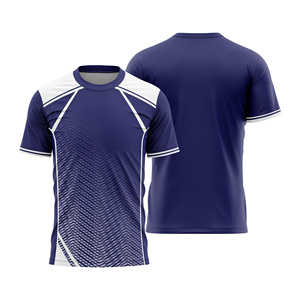 Custom Sublimated Unisex Tennis Jersey Crew Neck Short Sleeve Color Blocked Geometric Pattern Moisture Wicking Regular - Product Image 1
