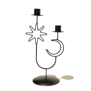 Portavelas Moderno de 7 Niveles, de Hierro Metálico Dorado Pulido, Decorativo, para Iluminación - Product Image 5