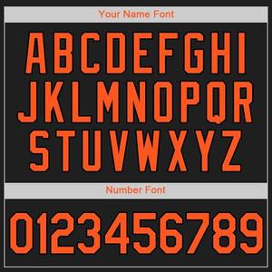 Maillot de football personnalisé noir et orange, respirant, en polyester, col en V, uniforme d'équipe, sublimation, t-shirt de sport d'été - Product Image 6